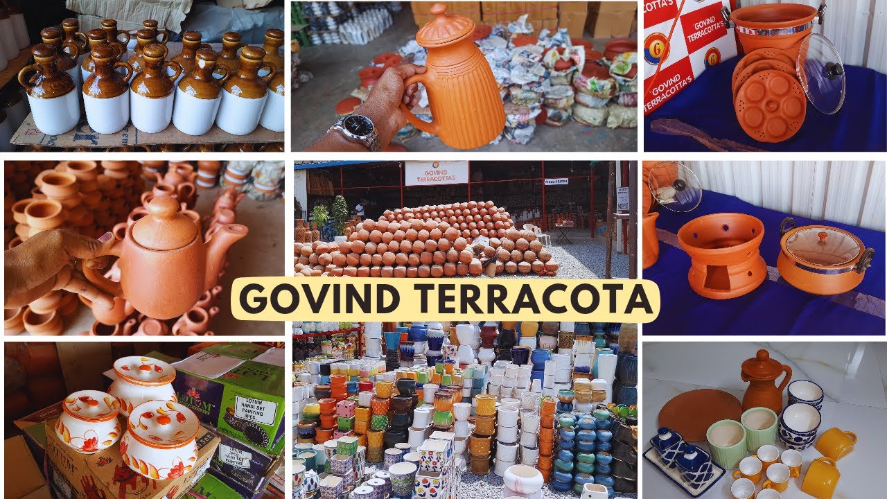 Govind Terracotaలో మట్టి కుండలు,కనీ వినీ ఎరగని విధంగా వంటపాత్రలు,జాడీలు,Ceramic pot|చాలా తక్కువ ధరకే