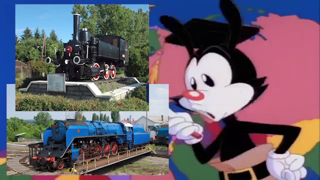 Yakko's World but with Steam locomotives From that Country
