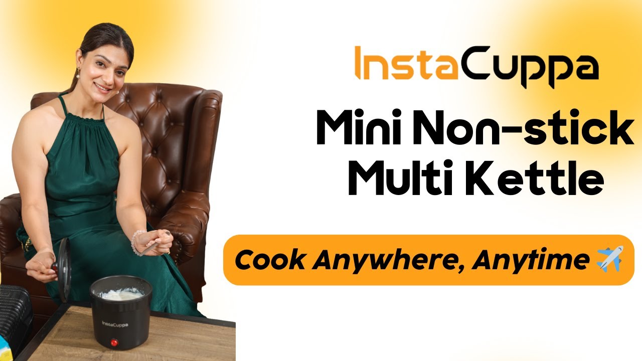 InstaCuppa Mini Portable Multi Cook Kettle 🍵 | Compact Kitchen Essential for Busy Moms ✨