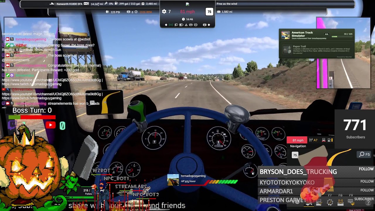 american truck simulator | trucking across america | relaxed driving & chat