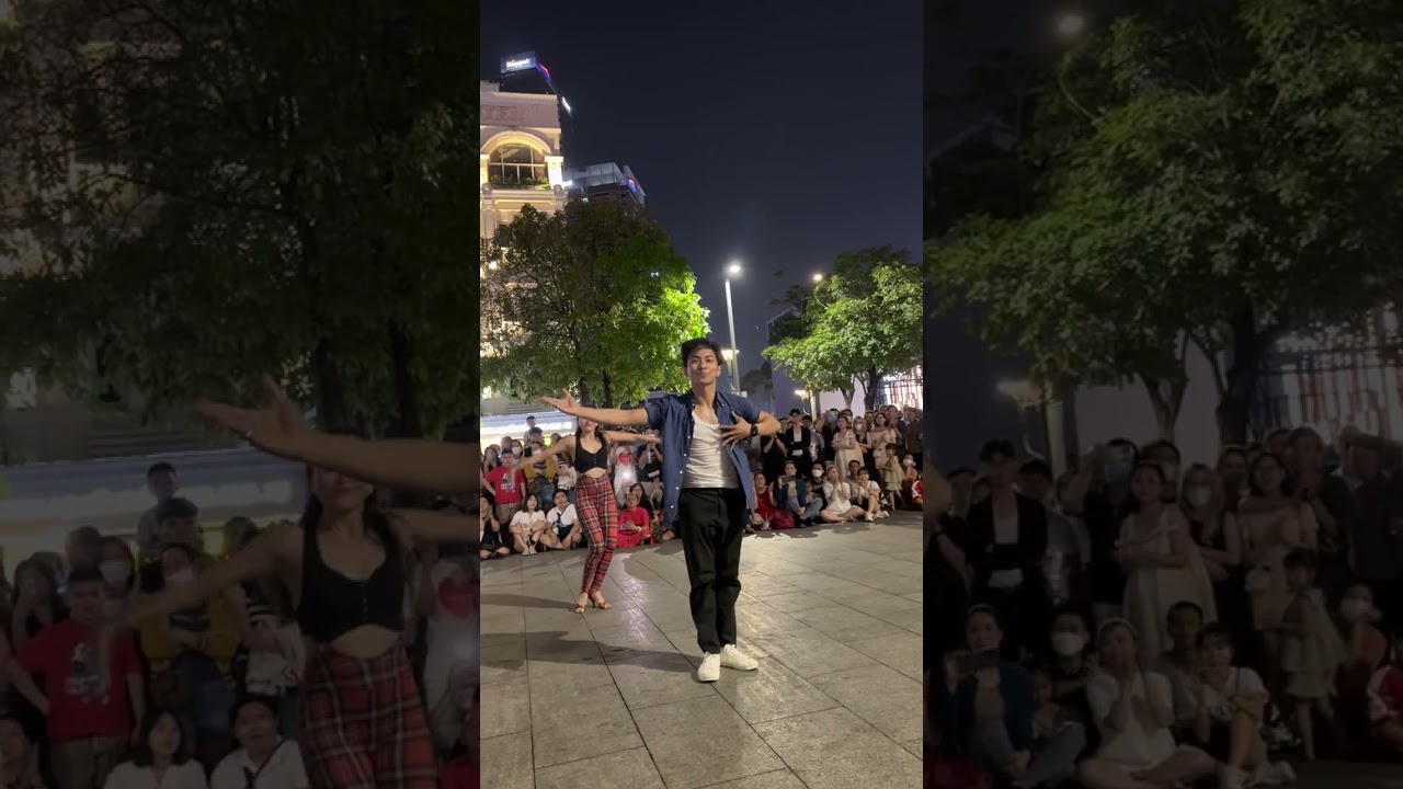 Phan Hiển - Thu Hương giao lưu Dancesport tại phố đi bộ Nguyễn Huệ - Jive - 26022023