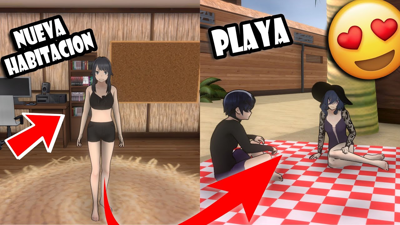 ⛱️PLAYA EN YANDERE SIMULATOR ?😎