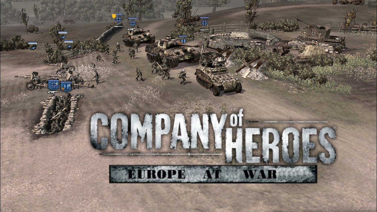 Company of Heroes Scorched Panzers 1vs2 Expert [Europe At War mod]