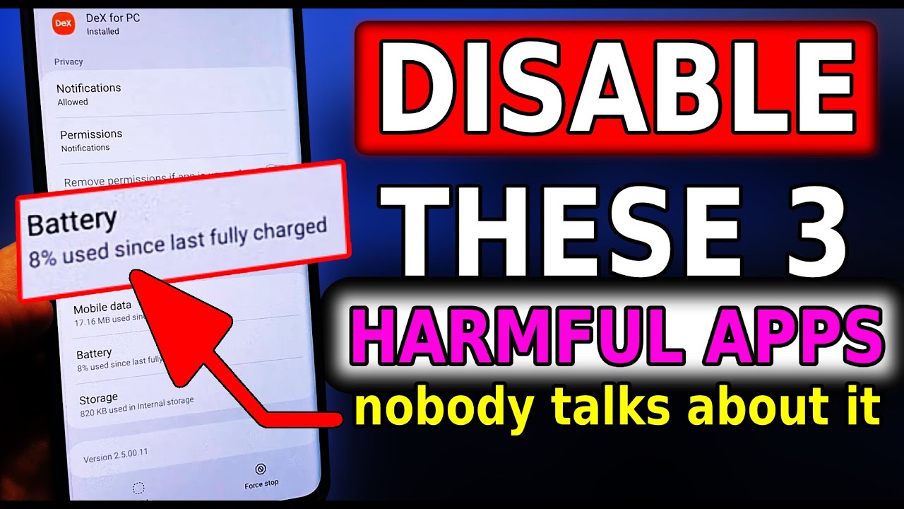 Disable these 3 hidden system apps! The worst battery draining apps nobody talks about