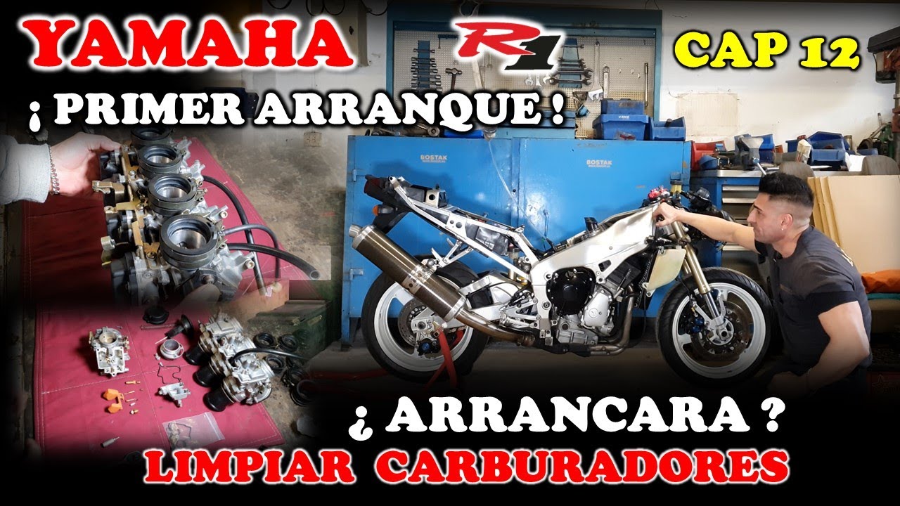 LIMPIEZA DE CARBURADORES Y PRIMER ARRANQUE MOTOR. YAMAHA YZF R1 98. ARRANCARA ? |👉✌️👈| #$$#.