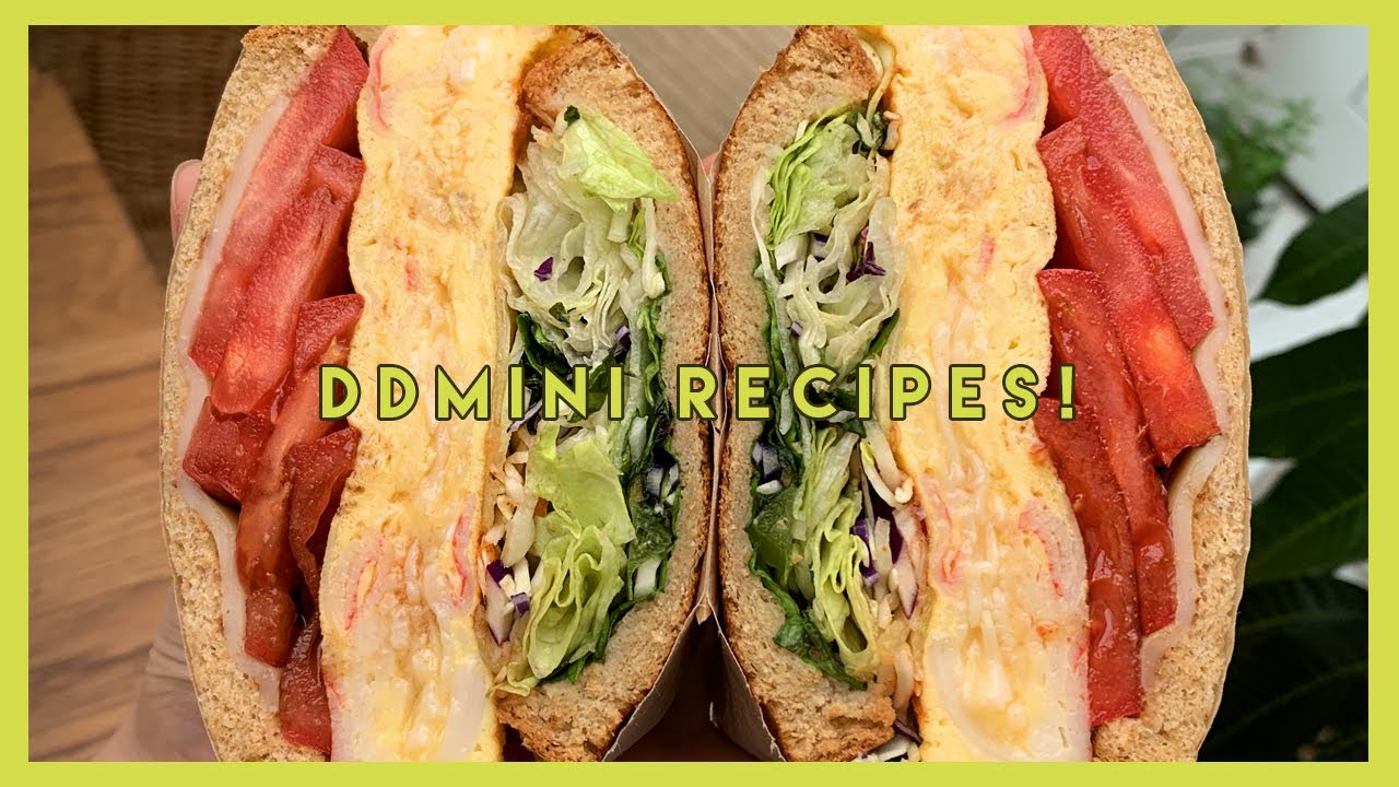 🥪맛있게 살 빠지는 다이어트 샌드위치 밀프렙 🥪뚱뚱이 샌드위치 종이포장법 #디디미니레시피 #에그크래미스크램블샌드위치