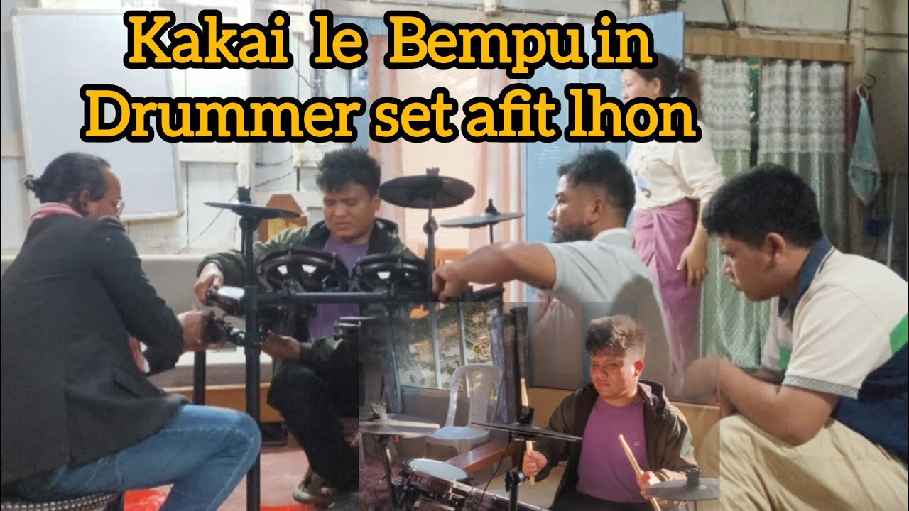 GMFDI a KHOMULOU || Gl.Bempu & Gl Kakai fitting Drum set || Mitcho ho Pathenin talent loupi apiuve 