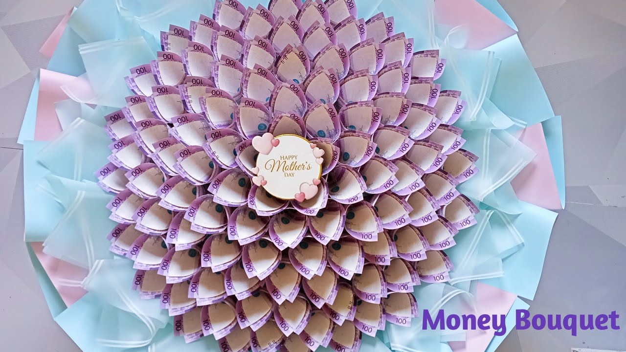 Giant Money Bouquet tutorial 100pcs bills