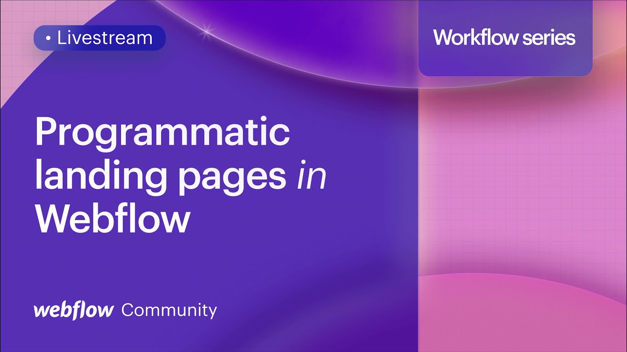 Программные целевые страницы с Webflow CMS и Whalesync – серия Workflow