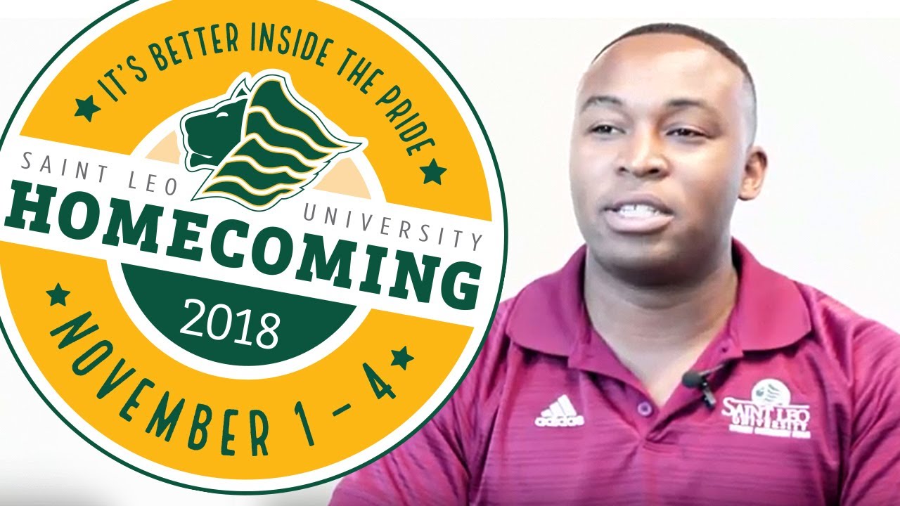 Saint Leo University Homecoming Invitation with Luckson Abraham ’16 - 2018
