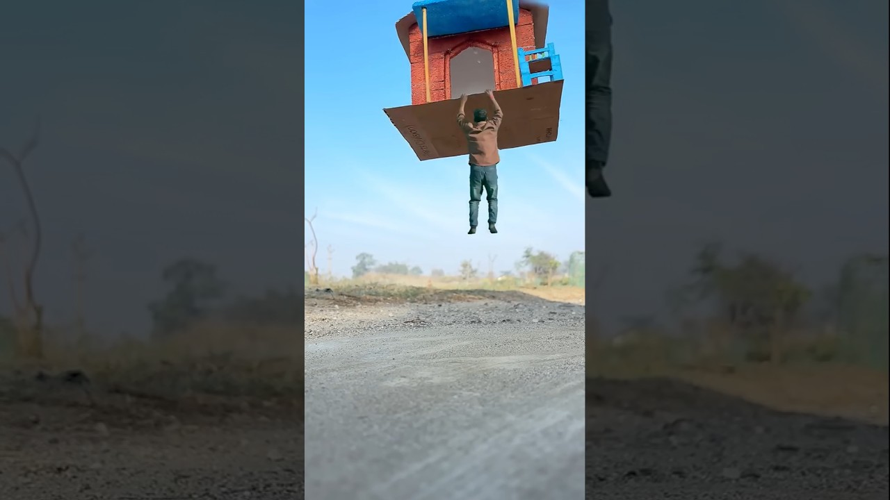 flying house vs sorrowful man creative blog 🤯🤯