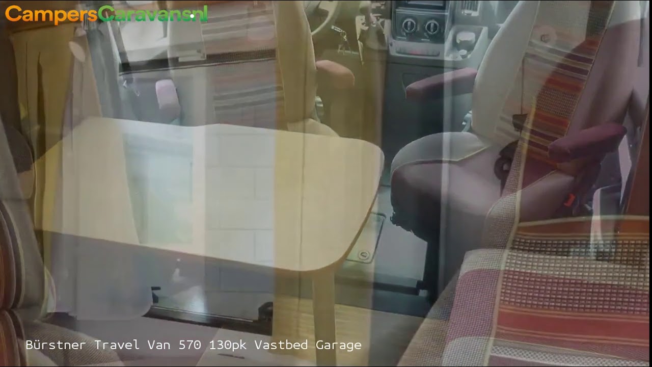 Bürstner Travel Van 570 130pk Vastbed Garage zonnepaneel