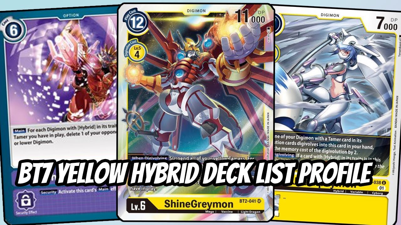 Yellow Hybrid Deck List Profile (Digimon TCG English BT7)
