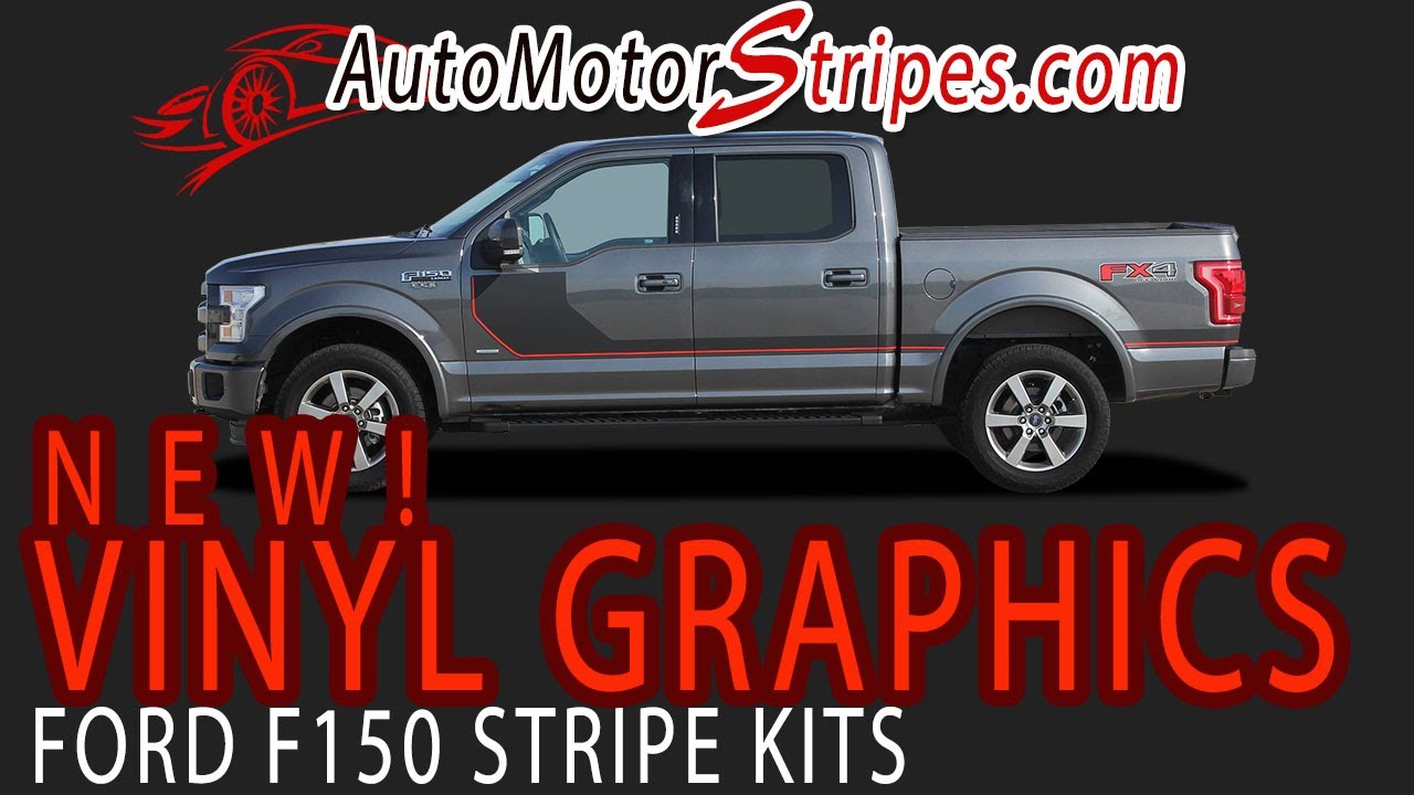 4 NEW Ford F150 Stripes, Ford F150 Decals, Ford F150 Vinyl Graphics Kits by AutoMotorStripes com