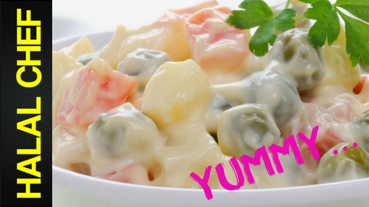 CREAMY RUSSIAN SALAD - Halal Chef