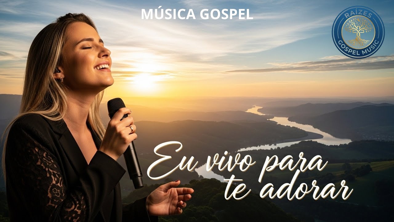 Louvor para acalmar o coração - Eu vivo para te adorar #gospel #gospelmusic #alinebarros