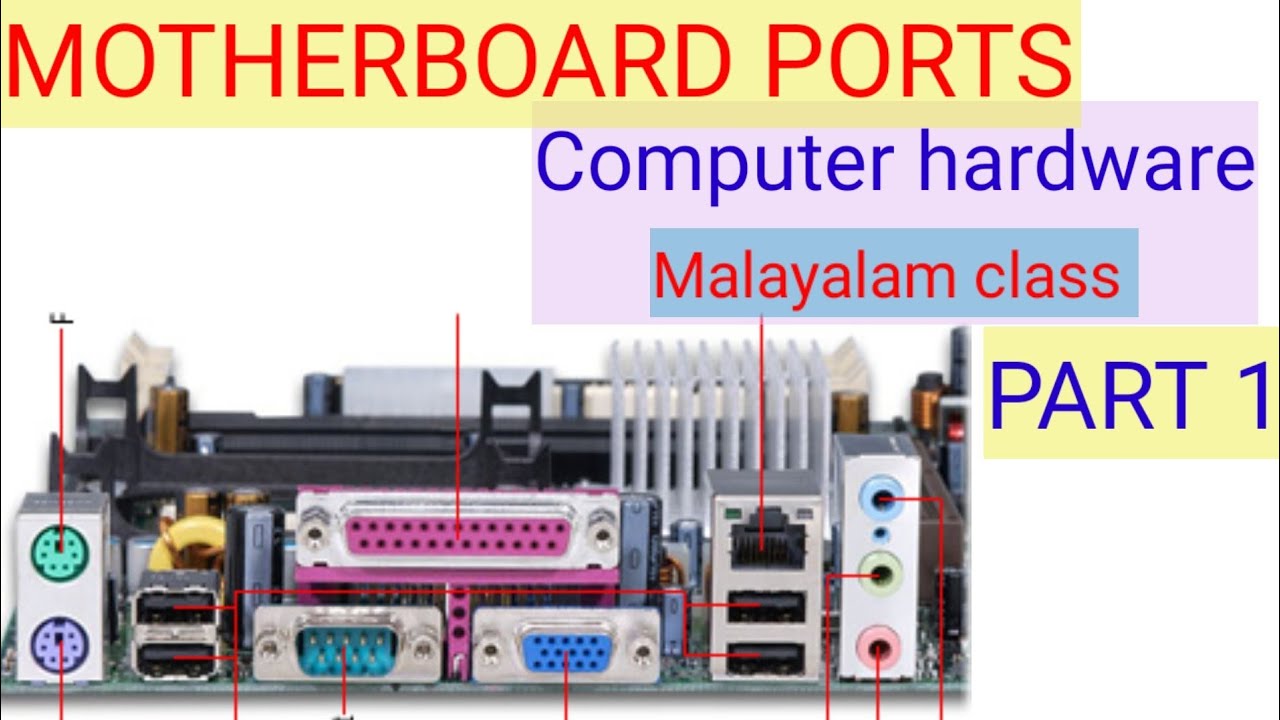 Motherboard ports#explained in Malayalam