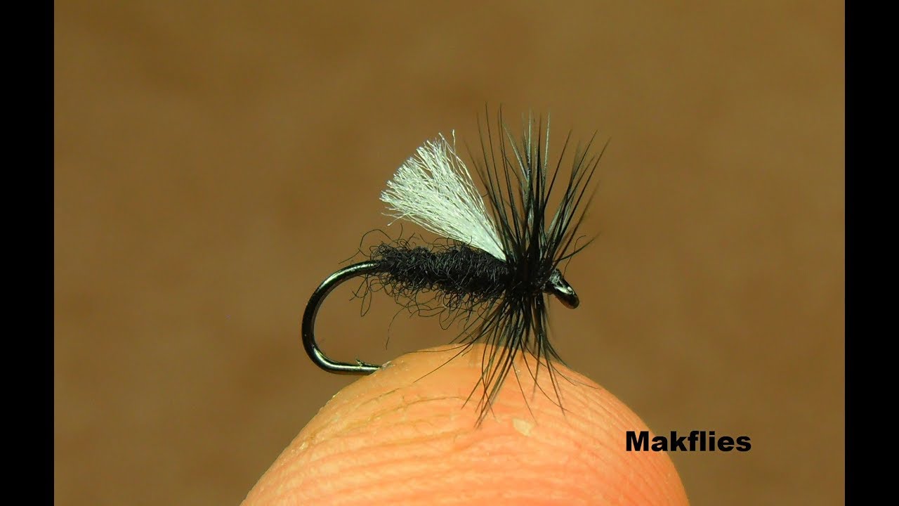 Tying a Simple & Effective Poly winged Midge Dry Fly by Mak