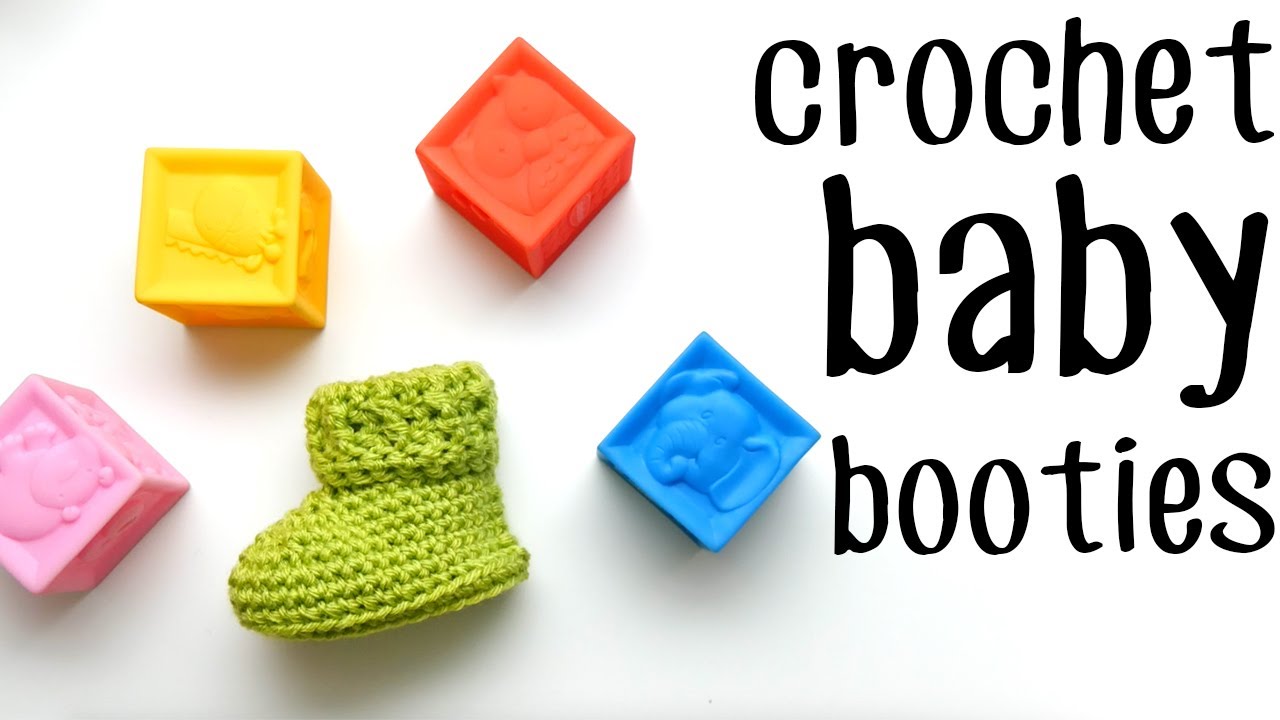 Easy Crochet Baby Booties - The Parker Shoes