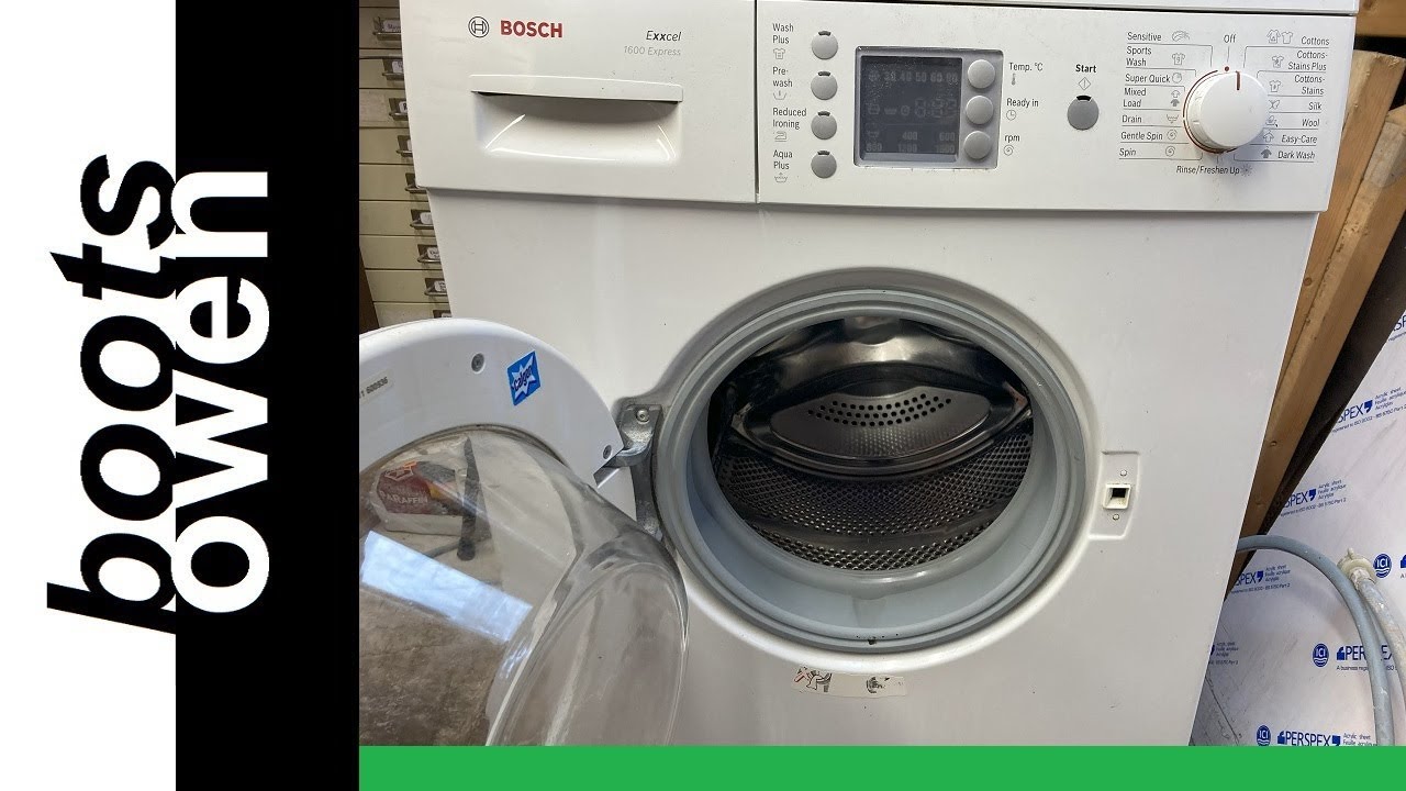 Bosch Exxcel 1600 express | Test wash 15min and test spin. Failed spider. 18 years old!            !
