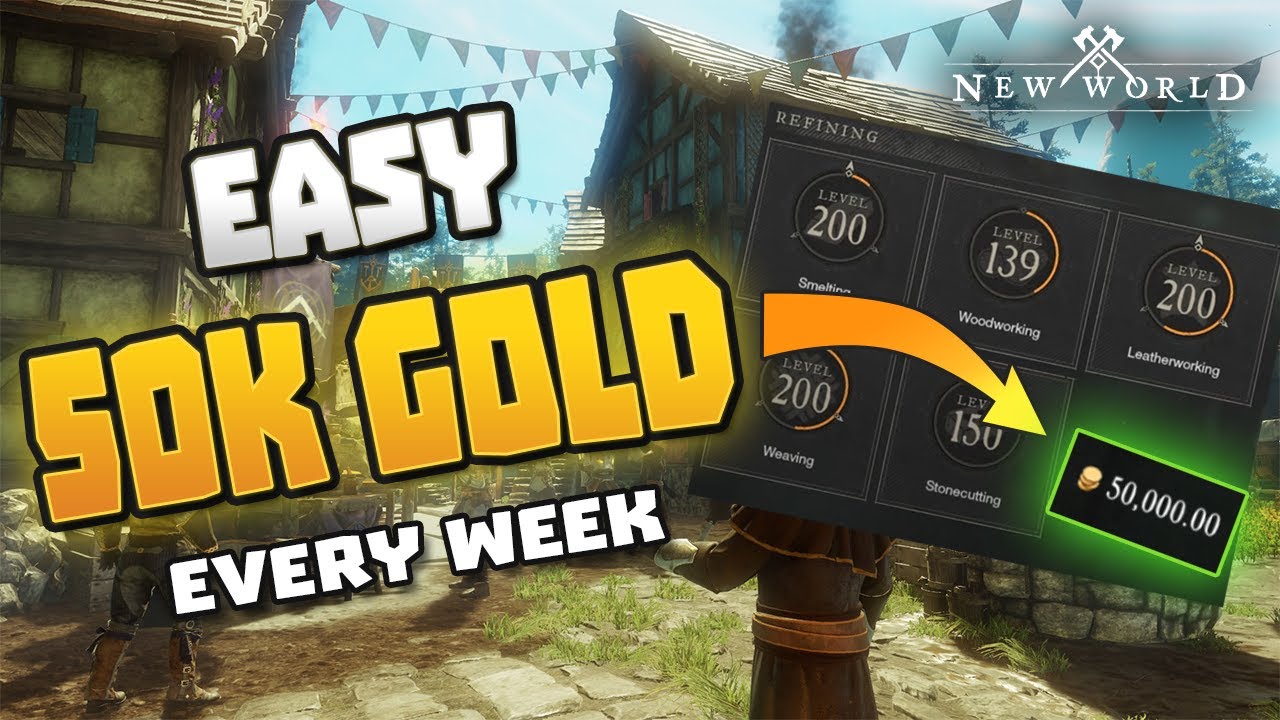 EASY 50k+ GOLD Per Week - Do This Now!! - Insane Gold Potential - New World