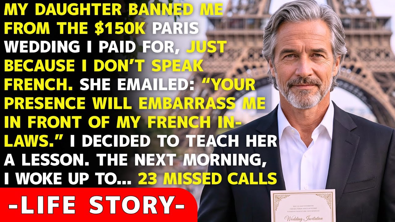 My Daughter Banned Me From Her Paris Wedding For Not Speaking French, So I Pulled The $150K Deposit