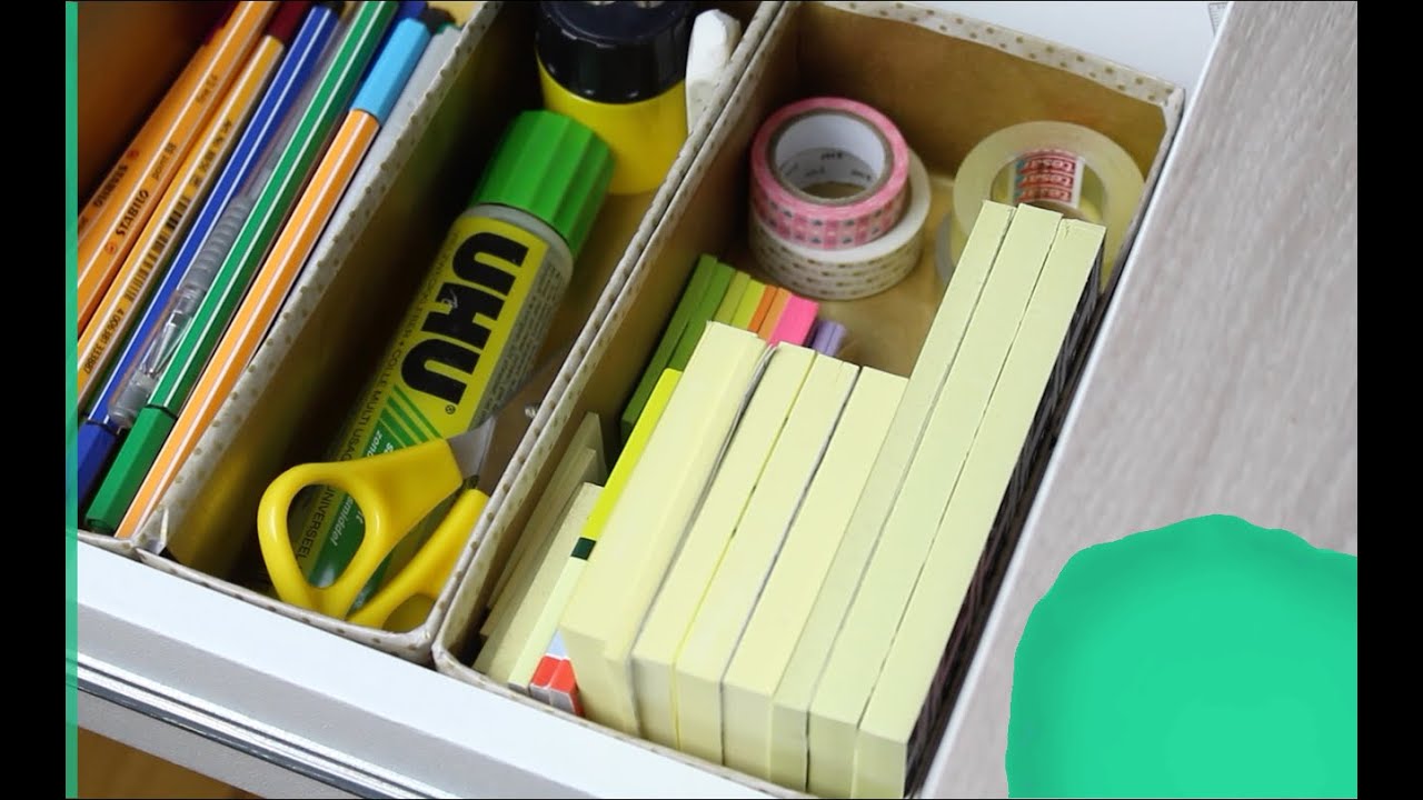 SCHREIBTISCH I SCHUBLADENORGANISATION, ZETTELWIRTSCHAFT BÄNDIGEN