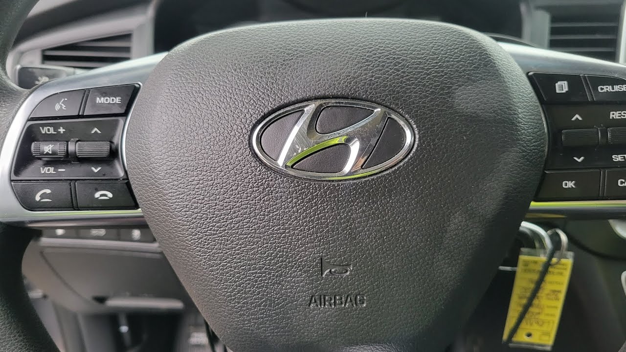 Снятие подушки безопасности рулевого колеса Hyundai Sonata 2018