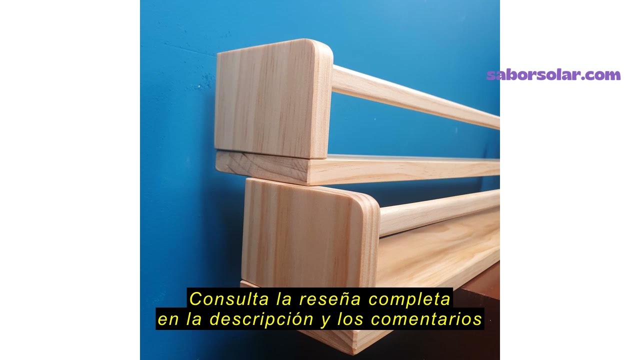 Reseña del Gieanoo Estante esquinero blanco, juego de 2 estantes de esquina flotantes de madera maci
