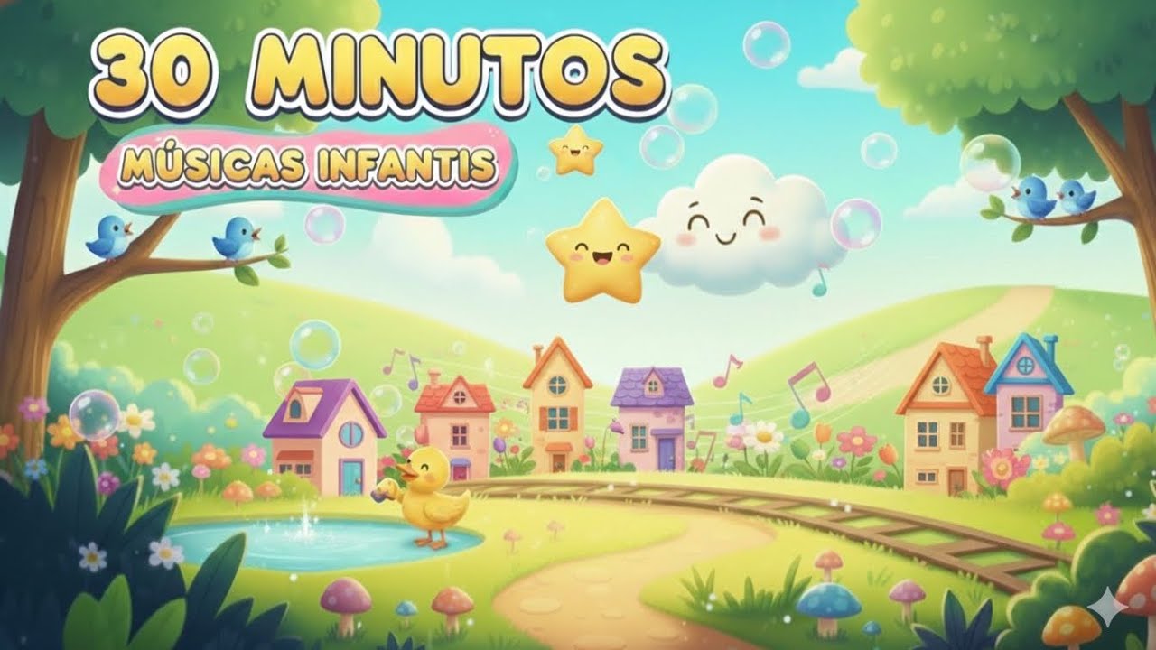 30 MINUTOS DE MÚSICAS INFANTIS - PALAVRINHAS DIVERTIDAS