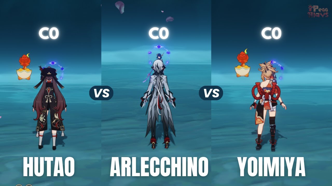 Who is BEST PYRO DPS ? Hutao vs Arlecchino vs Yoimiya!! (Genshin Impact)