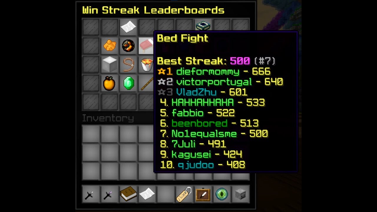 The GOD of Block Placements (500 winstreak)