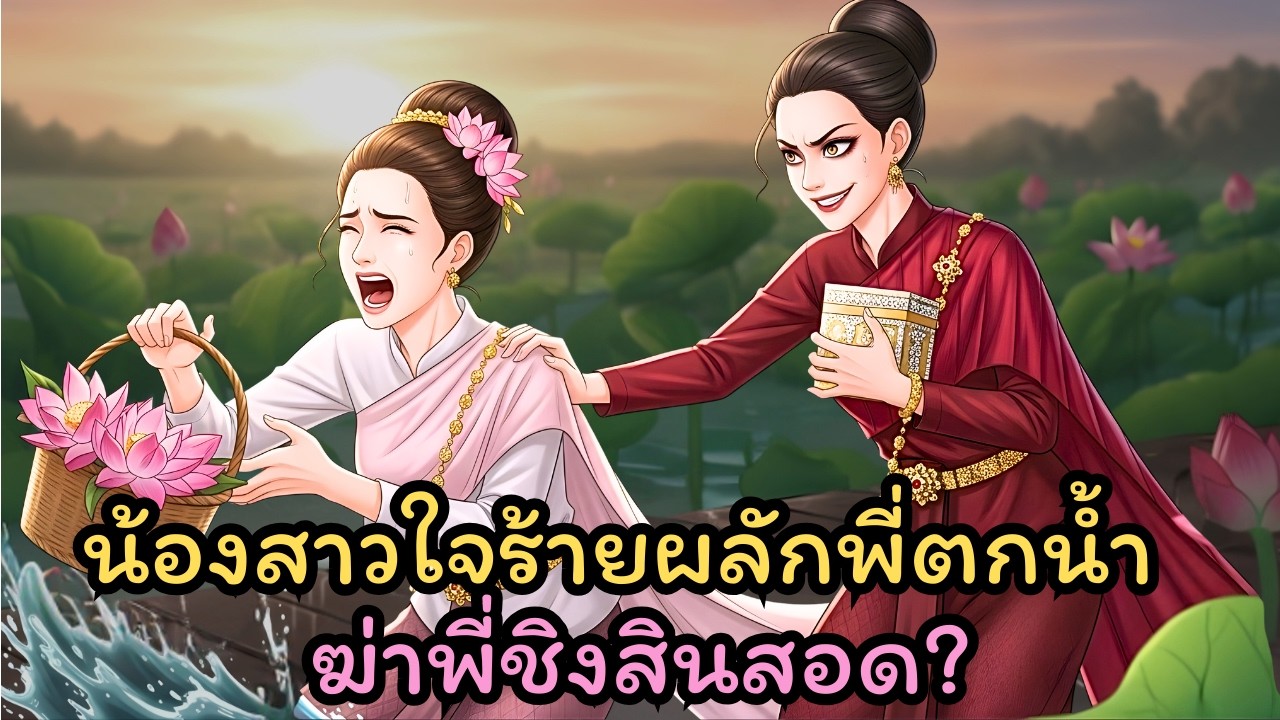 น้องสาวใจยักษ์! ผลักพี่ลงน้ำหวังชิงสินสอด สุดท้ายกรรมตามทัน
