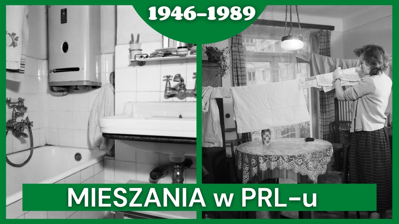Meble i Mieszkania w PRL na starych fotografiach z lat 1946 - 1989 / Historia Polski