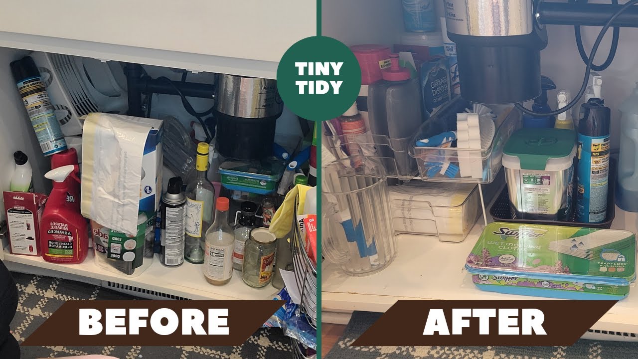 Leveling Up Tiny Tidy Tuesday | Kitchen & under sink tidy
