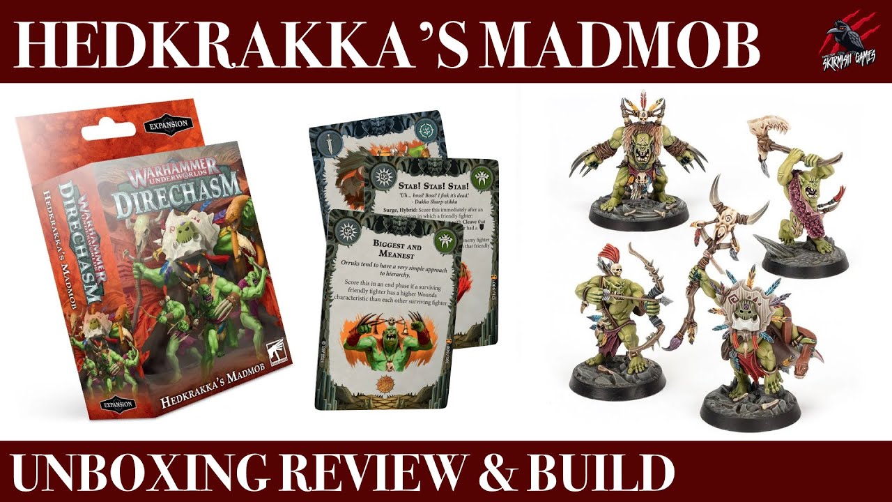 HEDKRAKKAS MADMOB UNBOXING REVIEW & BUILD - Warhammer Underworlds Direchasm - Power Objective Cards