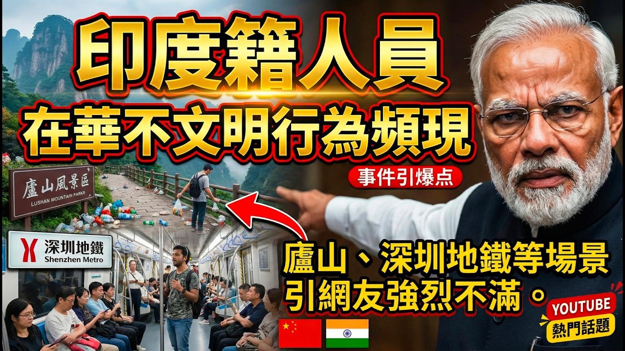 炸裂！印度籍逃單、當街便溺，在華行為屢觸底線⚠️