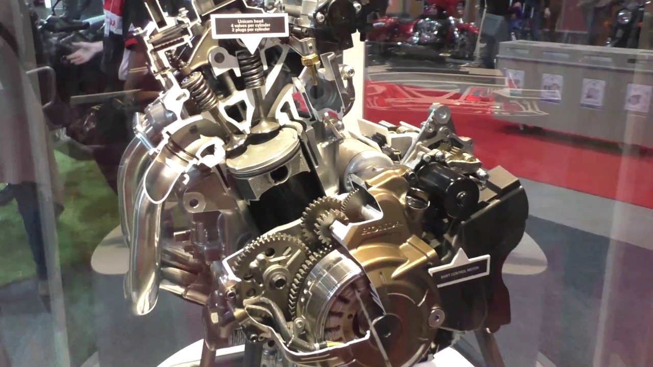 Honda Africa Twin Motorcycle Engine Cutaway