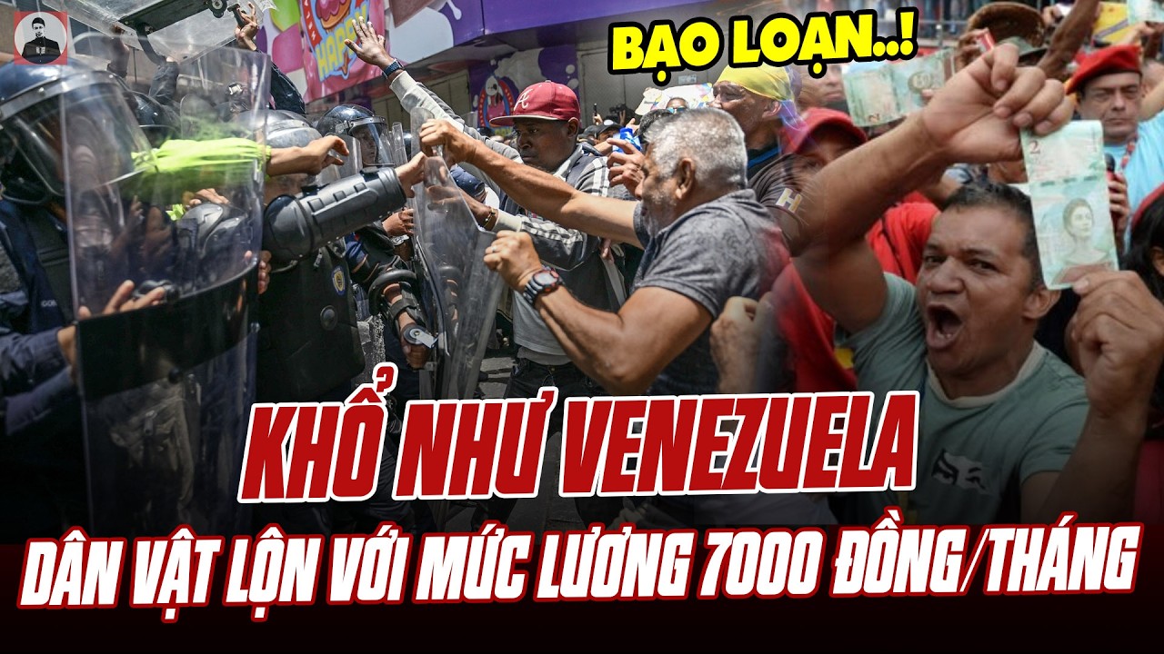 KHỔ NHƯ VENEZUELA: DẦU MỎ PHỤC VỤ LỢI &Iacute;CH MỸ C&Ograve;N NGƯỜI D&Acirc;N VẬT LỘN VỚI MỨC LƯƠNG HƠN 7000 ĐỒNG/TH&Aacute;NG