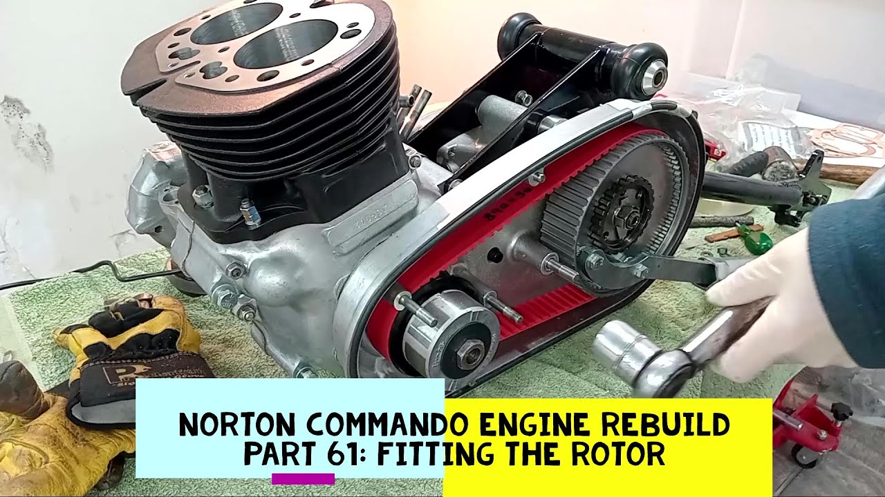 Norton Commando Engine Rebuild. Part 61: Fitting the Rotor