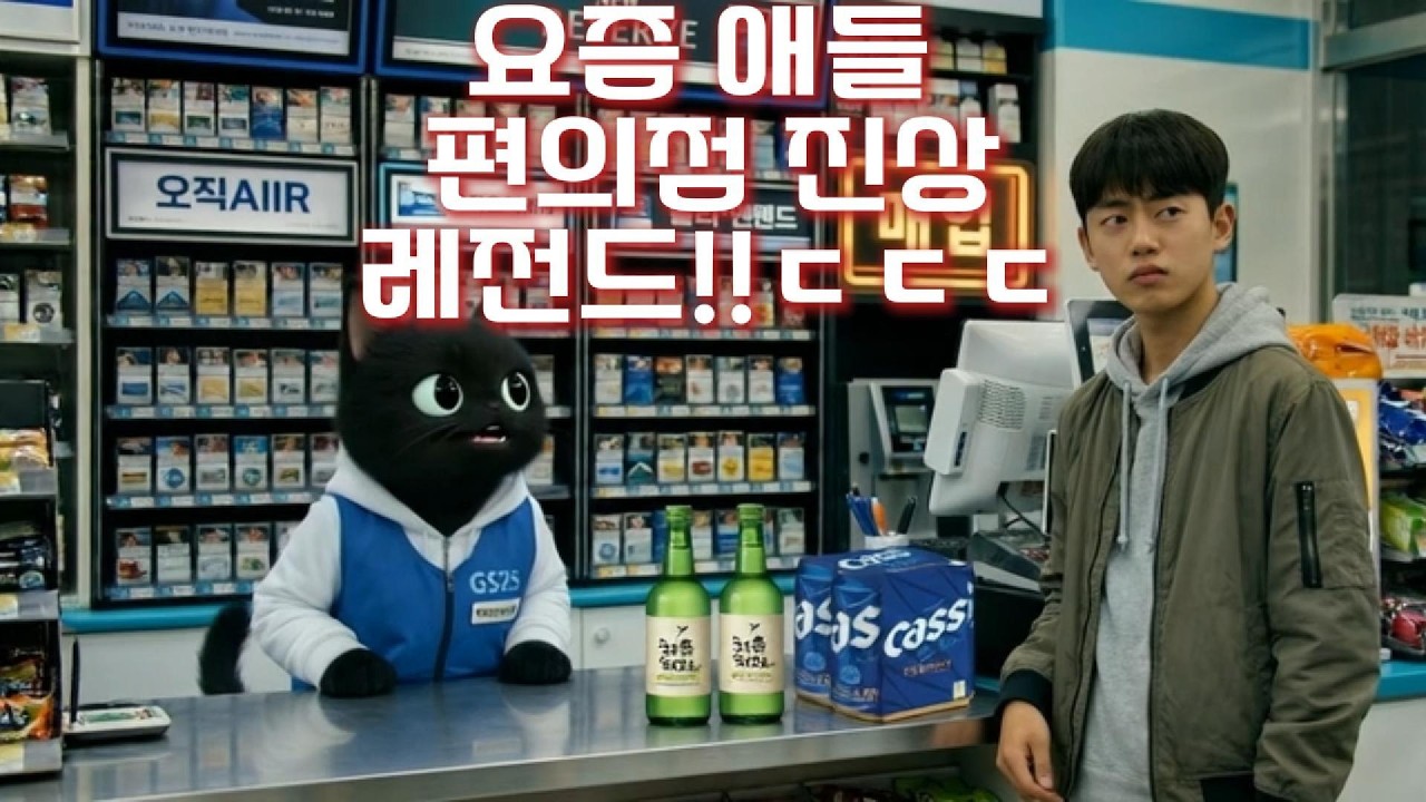 제 22 화: 요즘 애들 편의점 진상 레전드!! ㄷㄷㄷ #편의점알바 #편의점진상 #요즘 애들 #고양이쇼츠