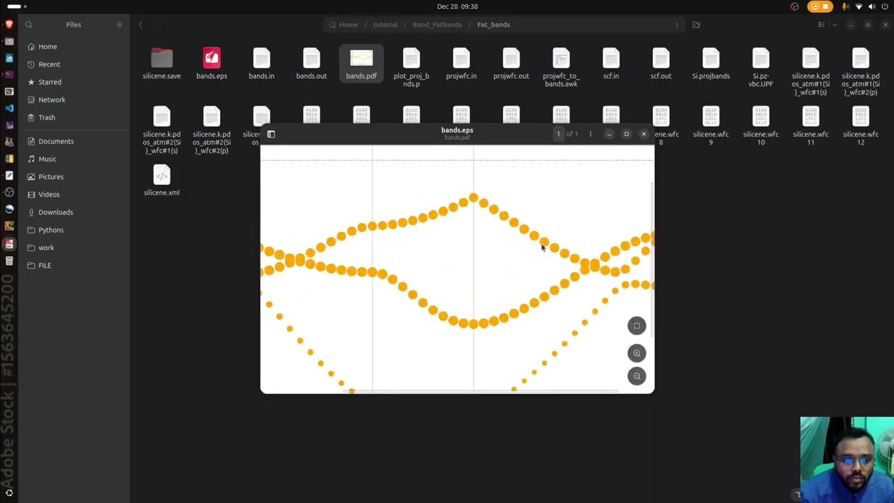 Band, Fat Band (projected Band) , DOS (Density of States), and PDOS calculation- Quantum espresso