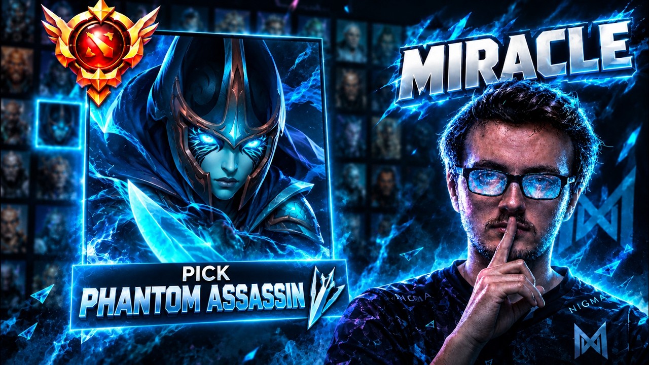 💀 MIRACLE- PHANTOM ASSASSIN HARD CARRY! 😱🔥 UNSTOPPABLE!
