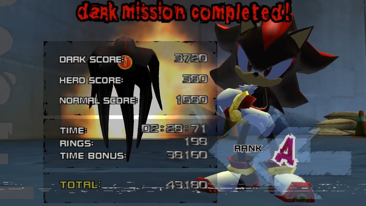 Lethal Highway (Dark) A-Rank - Shadow the Hedgehog: Reloaded 1.0