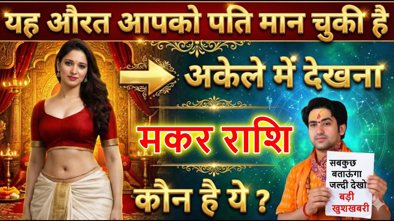 मकर राशि यह औरत पति मान चुकी है जल्दी देखो बड़ी खुशखबरी