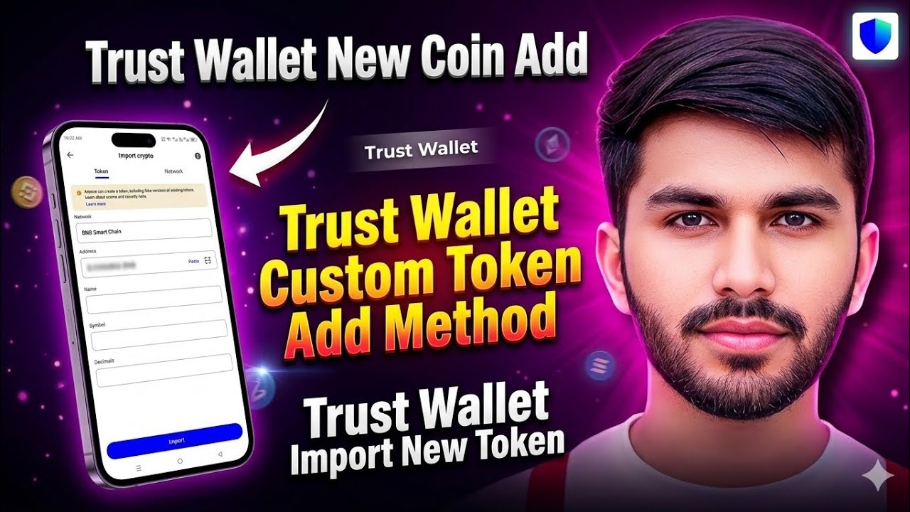Trust Wallet Add Customer New Tokens 😍| Trust Wallet Me New Custom Token Kaise Import Kare🚩