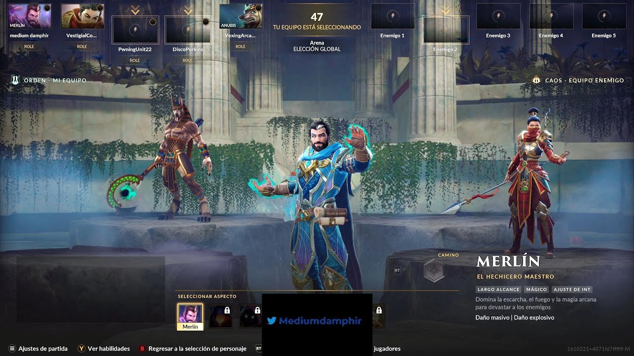 Smite 2   Partida arena con Merlín