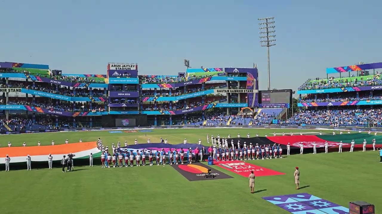 Afghanistan National Anthem at India vs Afghanistan | ICC World Cup 2023 Throwback 🇦🇫🏏