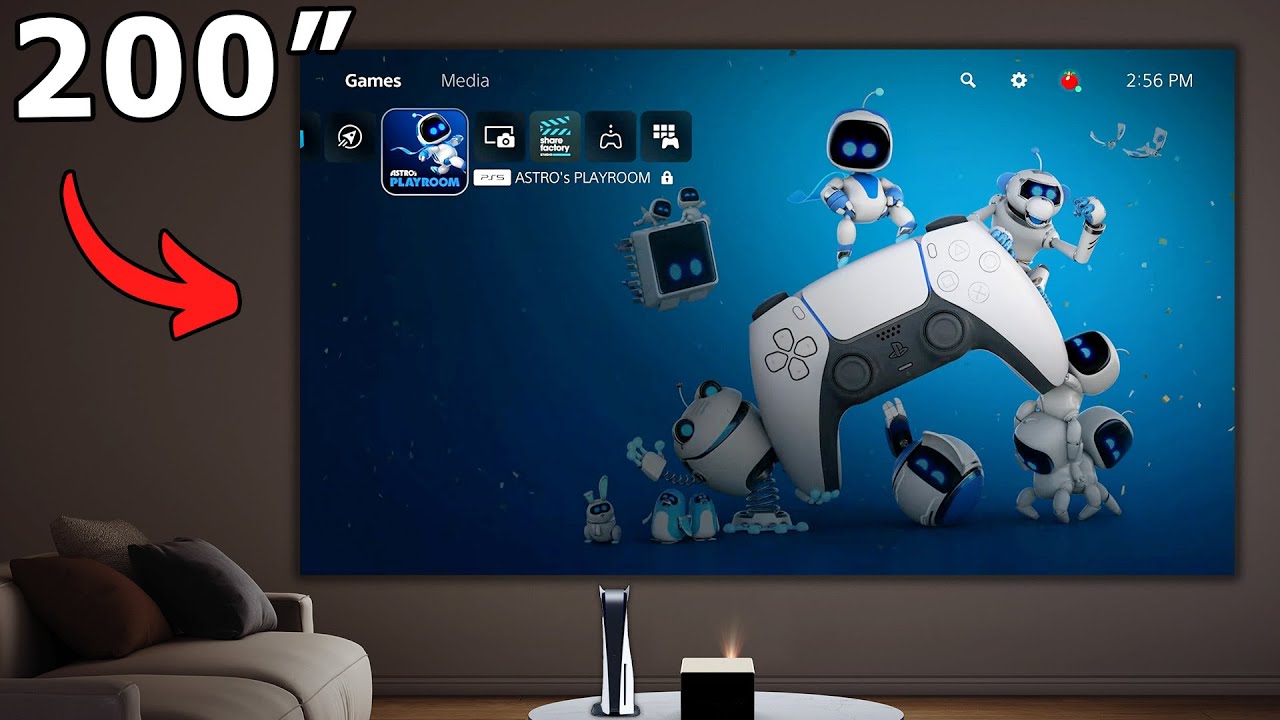 Играю на PS5 на 200-дюймовом экране... с XGIMI Horizon Ultra!