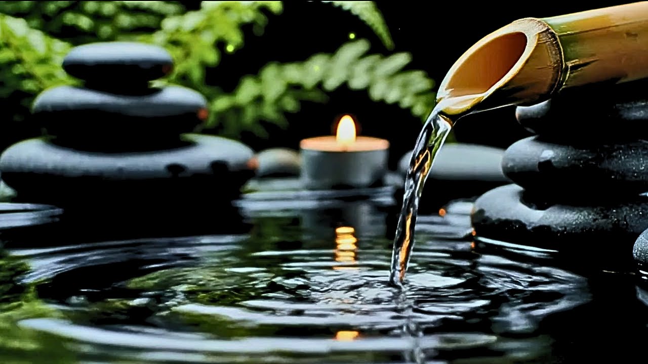 【﻿４Ｋ】Amazing: Relax and Drift Off 🌿 Gentle Bamboo Water Sounds for Deep Sleep